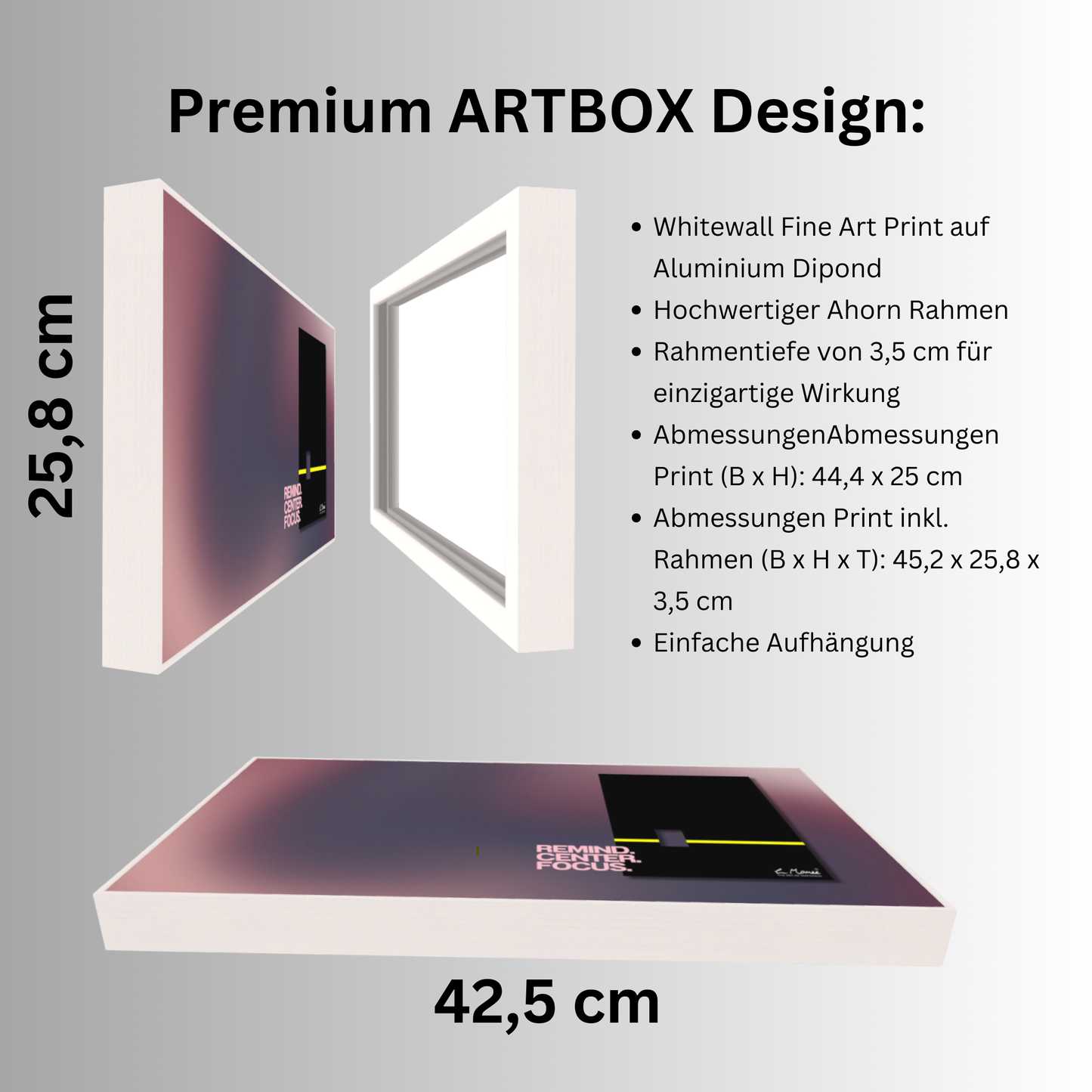 Remind. Center. Focus: Your Premium Artbox - Your Inspiration
