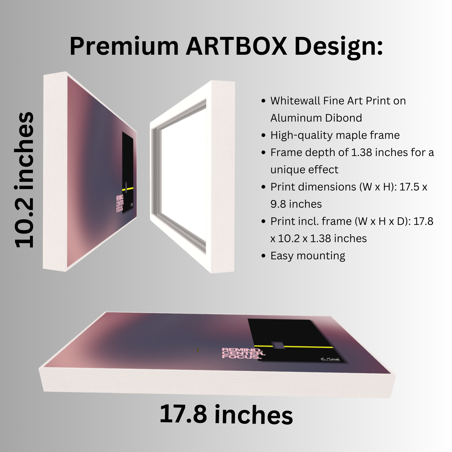 Remind. Center. Focus: Your Premium Artbox - Your Inspiration