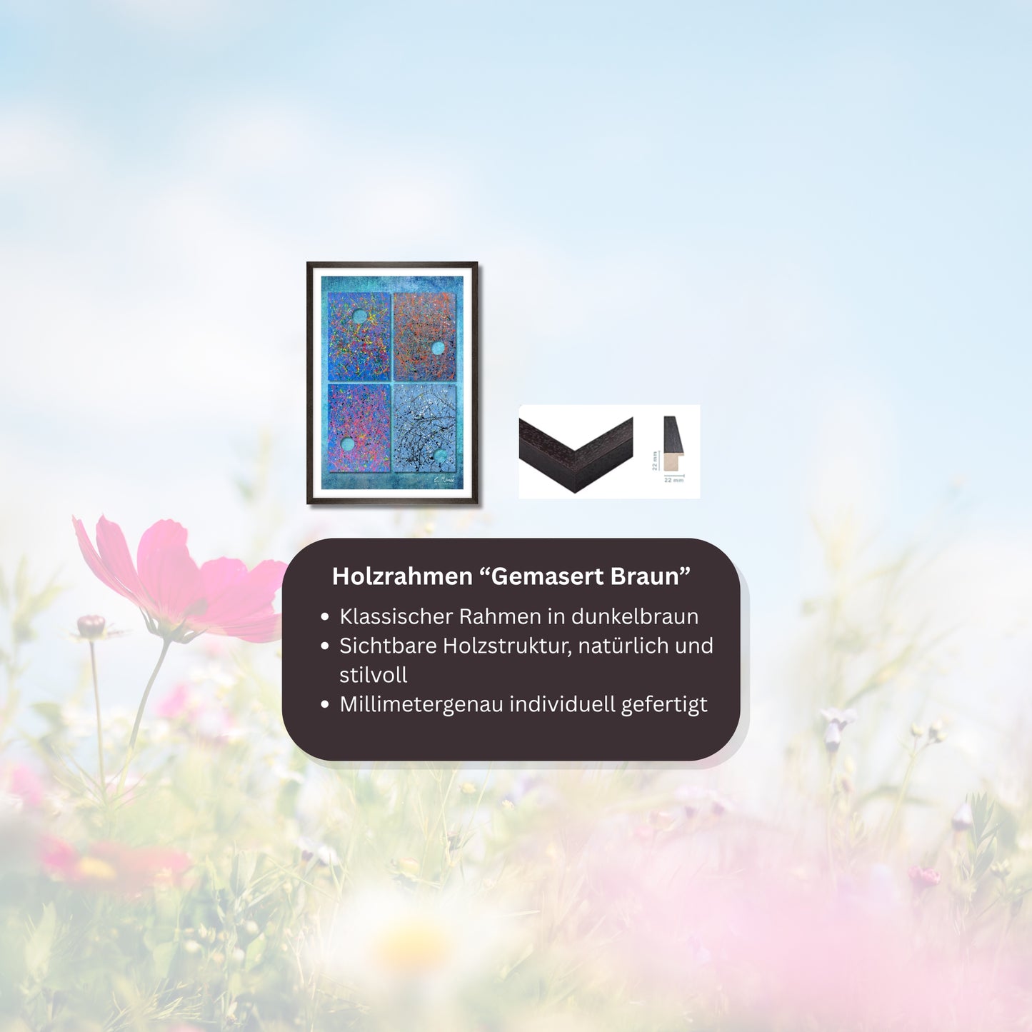 Künstler ART-Poster "Vier Jahreszeiten" 50 x 75 cm