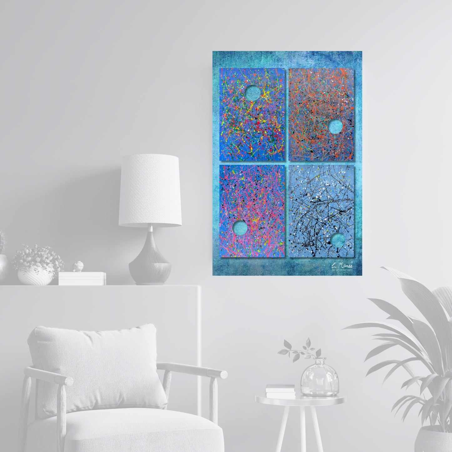 Künstler ART-Poster "Vier Jahreszeiten" 50 x 75 cm