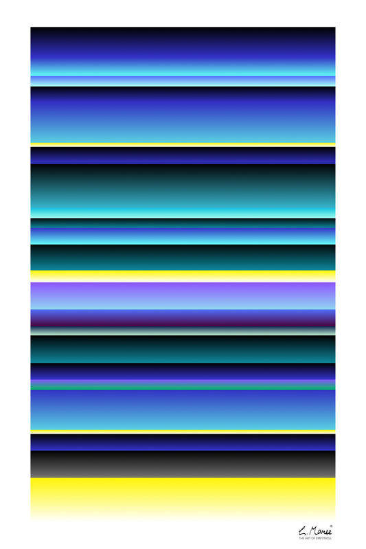Künstler ART-Poster "Blue roles" 50 x 75 cm