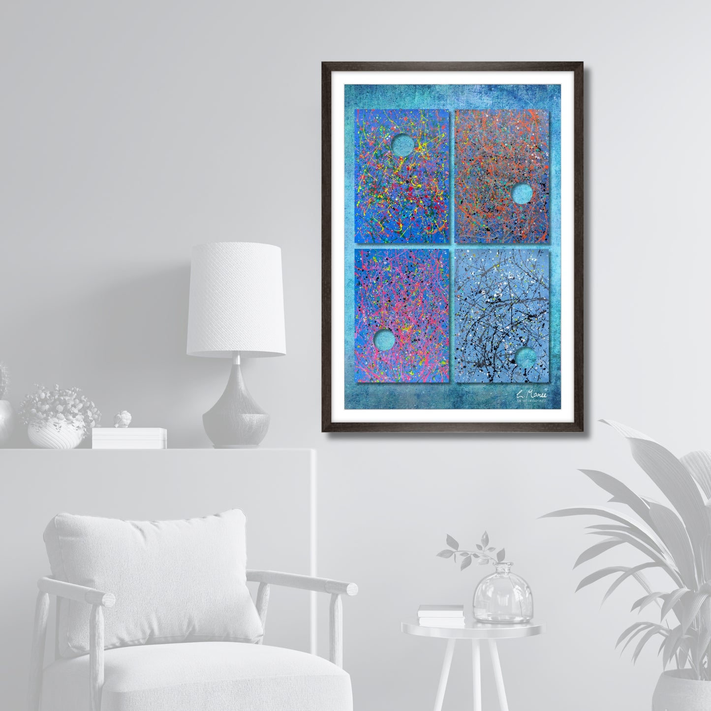 Künstler ART-Poster "Vier Jahreszeiten" 50 x 75 cm