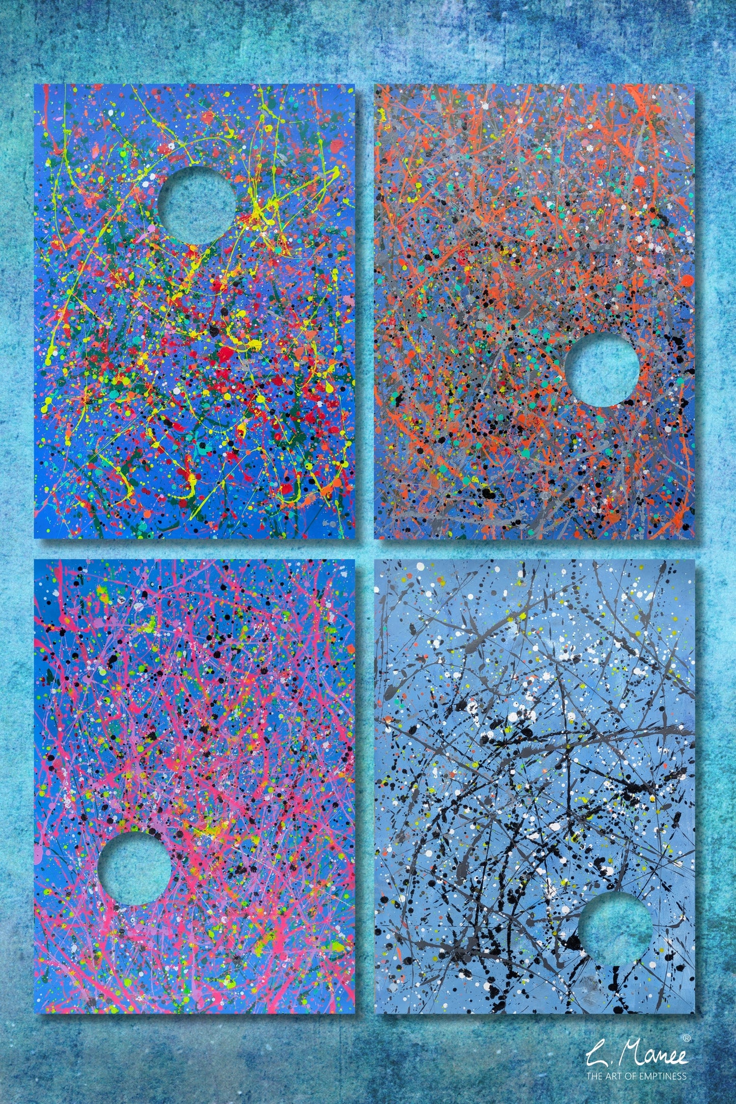 Künstler ART-Poster "Vier Jahreszeiten" 50 x 75 cm